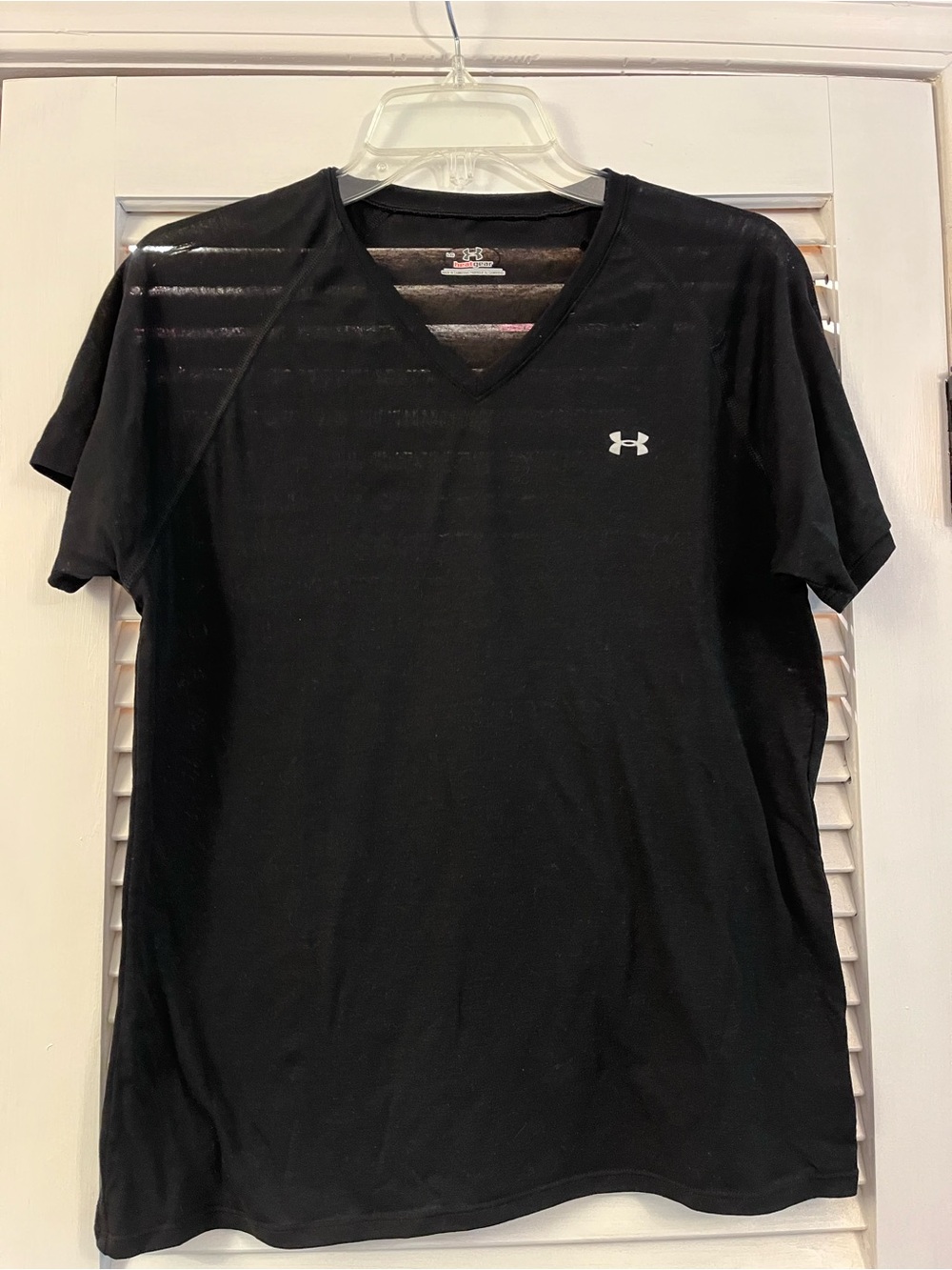 Under Armour Black V-Neck Short Sleeve Performance Tee